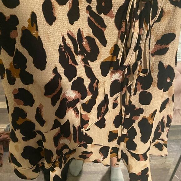 [prettylittlething] BNWT leopard print wrap tea dress #1 - Picture 12 of 13
